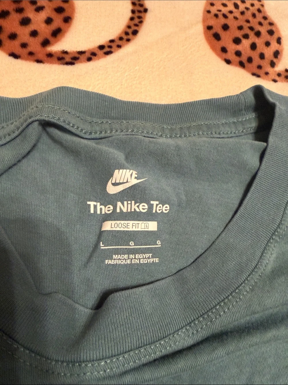 Nike Women’s Teal Script 'Just Do It' Short Sleeve Tee